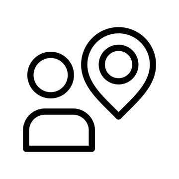 User Location Icon Vector Symbol Design Illustration