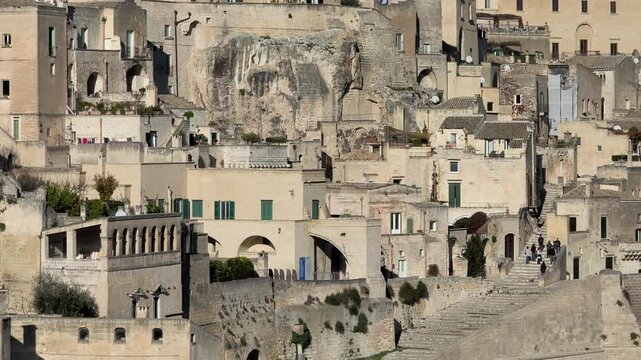 View of Matera in Italy, Unesco world heritage