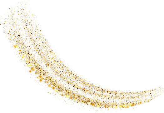 Gold Confetti Trail