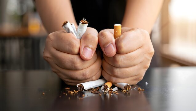 Crushed Cigarettes - Symbolic of Quitting Smoking