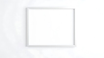 Fototapeta premium Elegant clean design, white abstract wallpaper, light blue and silver minimal frame