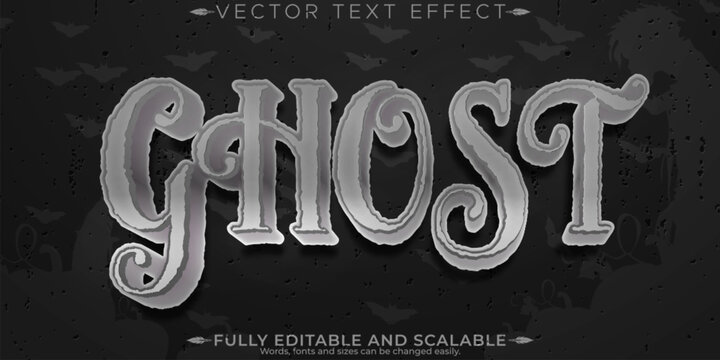 Horror text effect, editable monster and scary text style