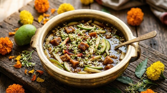 Hearty Vegetable & Lentil Stew - Comfort Food-(Sup Sayur & Lensa yang Mengenyangkan - Makanan Penghibur)