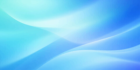 Obraz premium A smooth blue abstract background features flowing water waves and digital light lines in a vector art illustration creating a curved texture backdrop