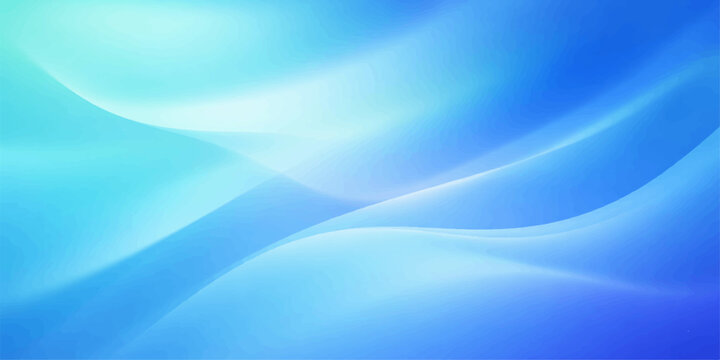 Smooth flowing blue waves create an abstract motion design with a light fractal texture and curved lines in this digital art wallpaper illustration