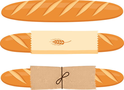 Bread loaf illustration, artisanal bakery design, rustic packaging artwork, organic food vector, baked goods drawing, decorative graphic, flat vector illustration