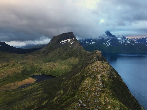 Hiking Segla in Senja, Norway.