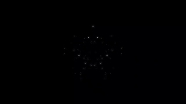 Luxury white glitter sparkles line trail, white fairy glitter shining dust particles transitions particles, magic dust, pixie dust path, christmas stars isolated on a black screen background overlay.