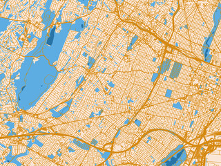 Naklejka premium Urban map of Irvington, New jersey