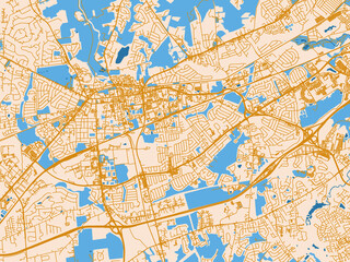 Fototapeta premium Newark, Delaware – city map