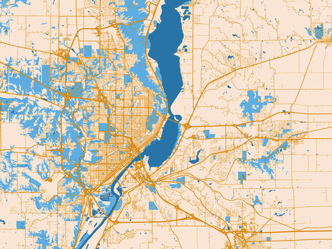 Peoria, Illinois &ndash; city map