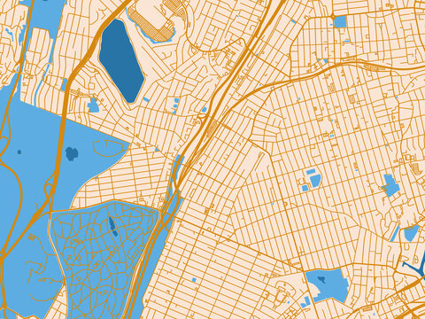 Street map of Wakefield, New York
