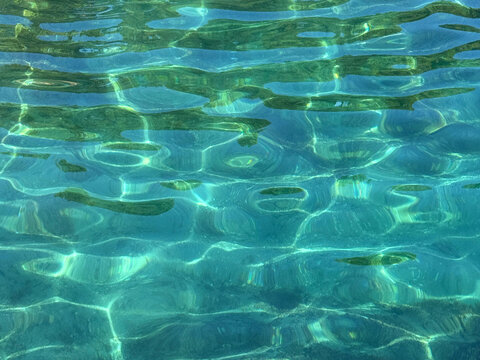 Sea ocean blue turquoise water.
