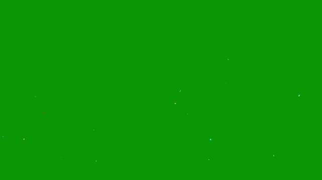 3D Confetti Burst Animation expolsion for Green Screen Background; Colorful Celebration Particles for Gaming Win, Livestream Alert, Product Launch and Special Event Promo