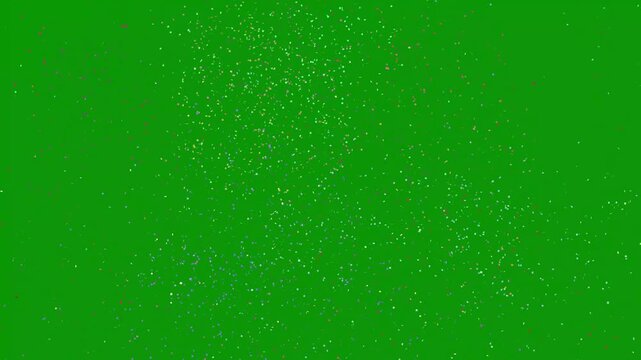 3D Confetti Burst Animation expolsion for Green Screen Background; Colorful Celebration Particles for Gaming Win, Livestream Alert, Product Launch and Special Event Promo