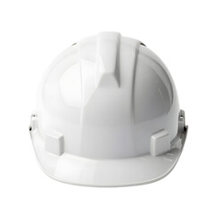Fototapeta premium Close up shot of a white hard hat, often used on construction sites for safety