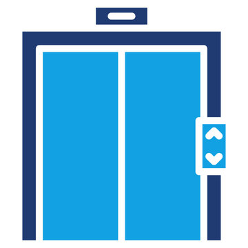 Elevator solid color icon