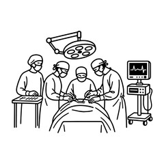 Fototapeta premium Medical Staff Assisting a Patient at a Hospital Reception Desk