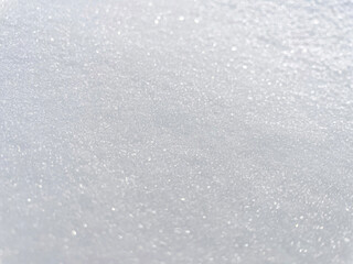 Snow surface texture close up