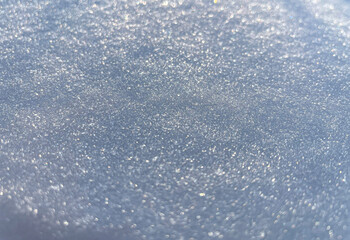Obraz premium Snow surface texture close up