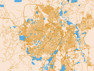Fototapeta premium City map poster — Cucuta, Colombia