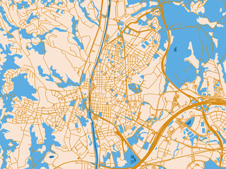 Obraz premium City map background — Rubi, Spain
