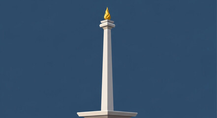Obraz premium Monas Monument - A Symbol of Indonesian Independence and National Pride.
