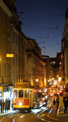 Fototapeta premium lisboa streets beautiful portugal tram