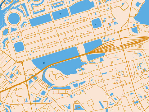 City map background &mdash; Edinburgh Center, United Kingdom
