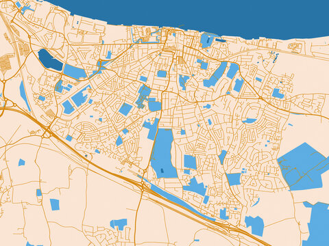 Urban grid map &mdash; Gravesend, United Kingdom