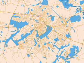 Naklejka premium Harrogate United Kingdom city map poster