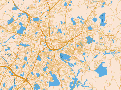 City cartography of Oldham, United Kingdom