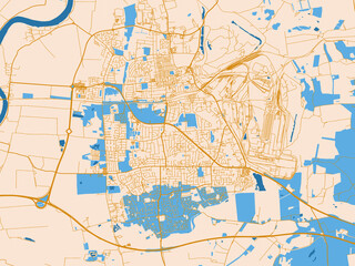 Fototapeta premium Scunthorpe – city map, United Kingdom