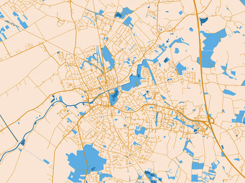 Elmshorn Germany city map poster
