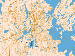 Obraz premium City map of Gottingen, Germany