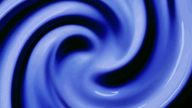 4K video of a blue milk swirl texture. A soft abstract background for promos, motion videos, or concept videos. Can also be used to promote food and beverage products on social media.