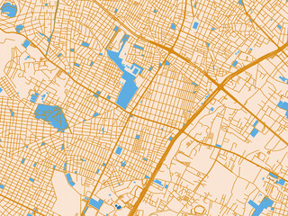 Fototapeta premium Infographic city map of Aigaleo, Greece