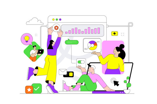 Fintech Modern illustration
