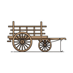 Fototapeta premium Wooden Handcart