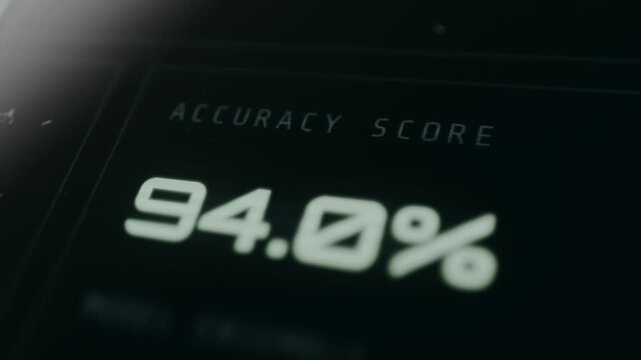System accuracy metric showing near-perfect performance