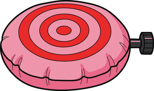 Pink Inflatable Whoopee Cushion Prank Toy for Practical Jokes and Fun