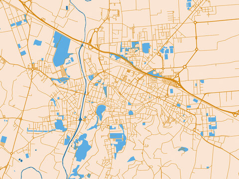 Cesena, Italy &ndash; street map