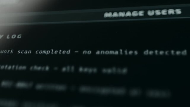 Activity Log panel showing real-time security events with timestamps from a Secure Database interface