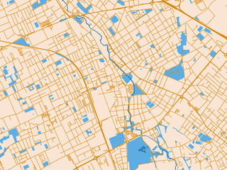 Fototapeta premium Cartographic city illustration of Legnano, Italy