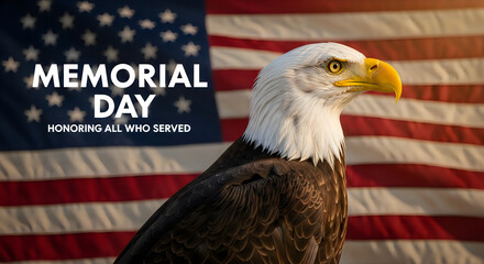 Naklejka premium Memorial day tribute honoring fallen heroes with american pride and patriotism
