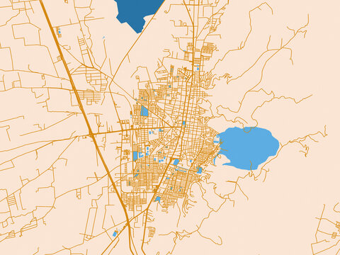 Ciudad Guzman &ndash; city map, Mexico