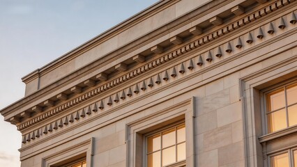 Obraz premium Architectural Detail of Building Facade