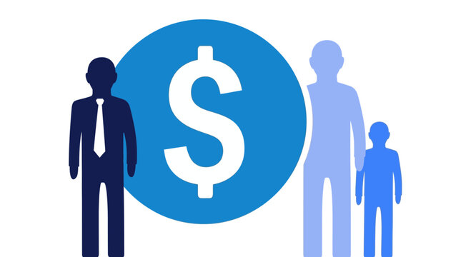 Family Financial Planning Money Concept.