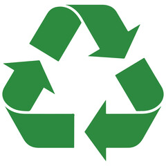 Obraz premium Green recycling symbol green recycling recycle sign