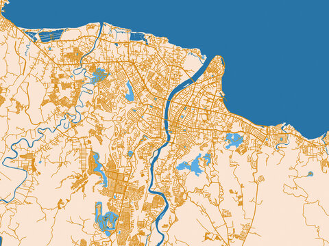 City map poster of Cagayan de Oro, Philippines